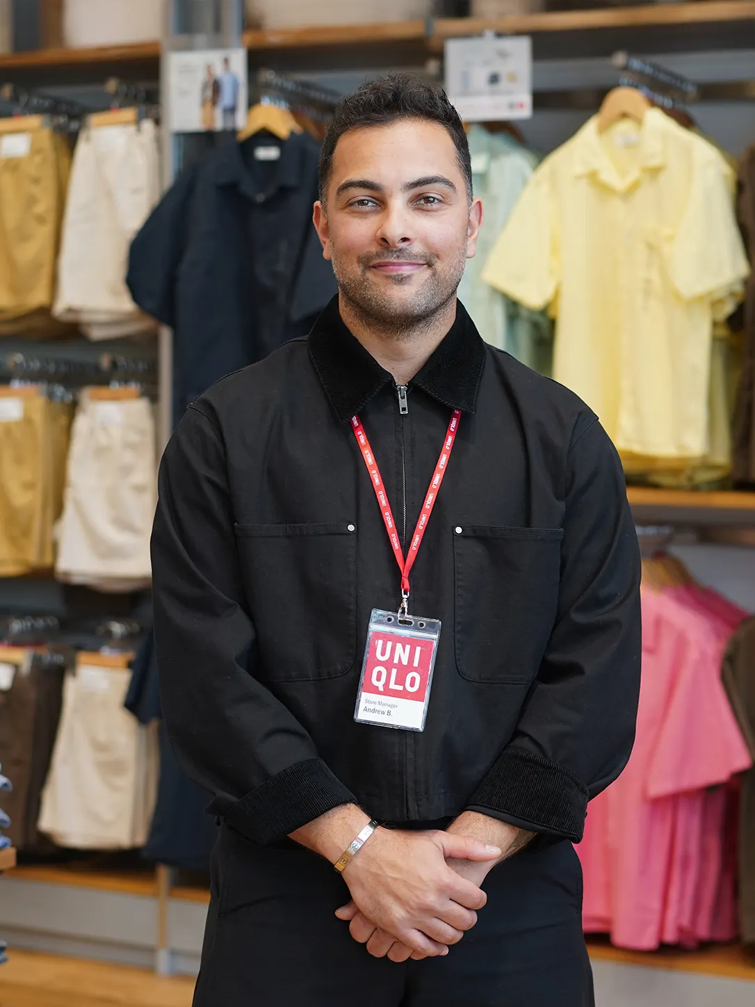 Andrew B., a UNIQLO Store Manager in California